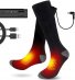 Global Vasion Electric Heated Socks Men, 3.7V Cold Winter Warm Skiing Socks,Rechargeable Battery Heating Socks Women