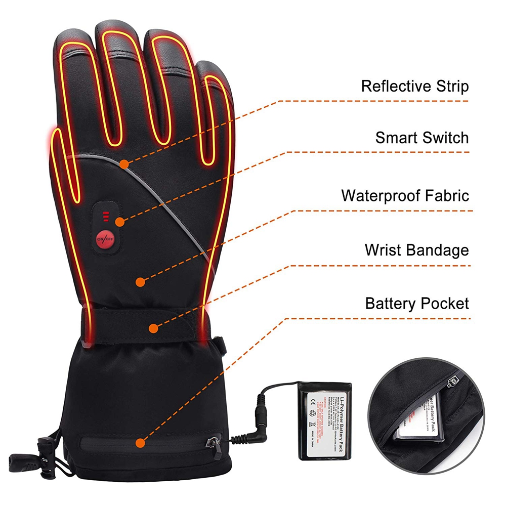 GLOBAL VASION Heated Gloves for Men Rechargeable Hand Warmers Outdoor